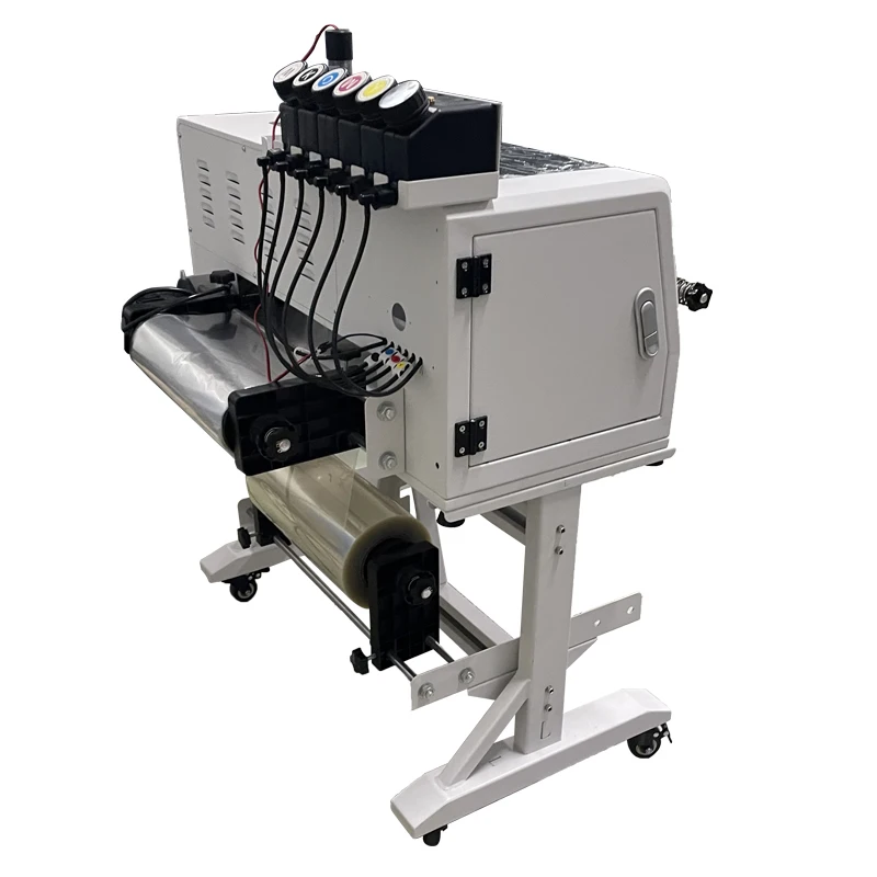 30cm DX7 UV DTF 스티커 프린터 이중 CMYK 인쇄 AB 필름 UV DTF 프린터 A3 라미네이터 세트