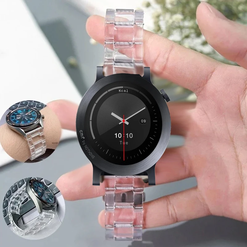 Clear Resin Strap - Premium Replacement Band Bracelet