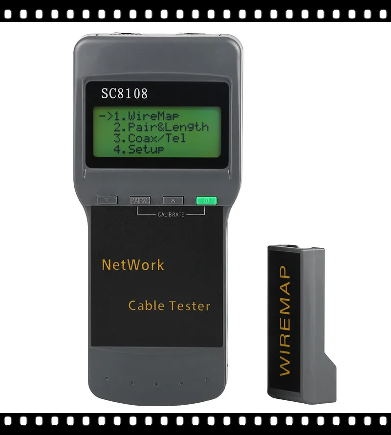 

SC8108 Portable LCD Network Cable Tester Meter&LAN Phone Cable Tester & Meter With LCD Display RJ45 Free Shipping
