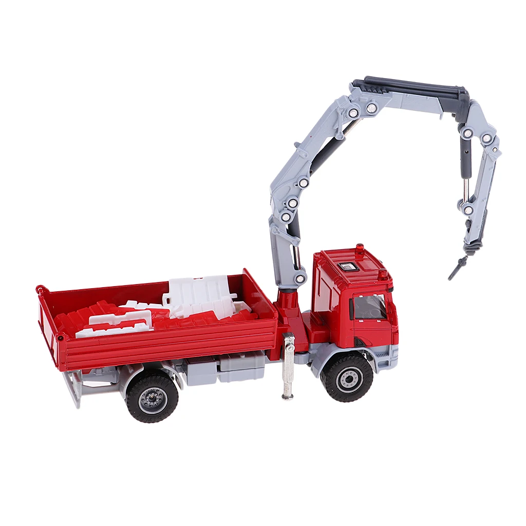

1:50 Model Car Crane Truck Diecast Transport Vehicle Kids Toy 13.9x4.8x7.8cm