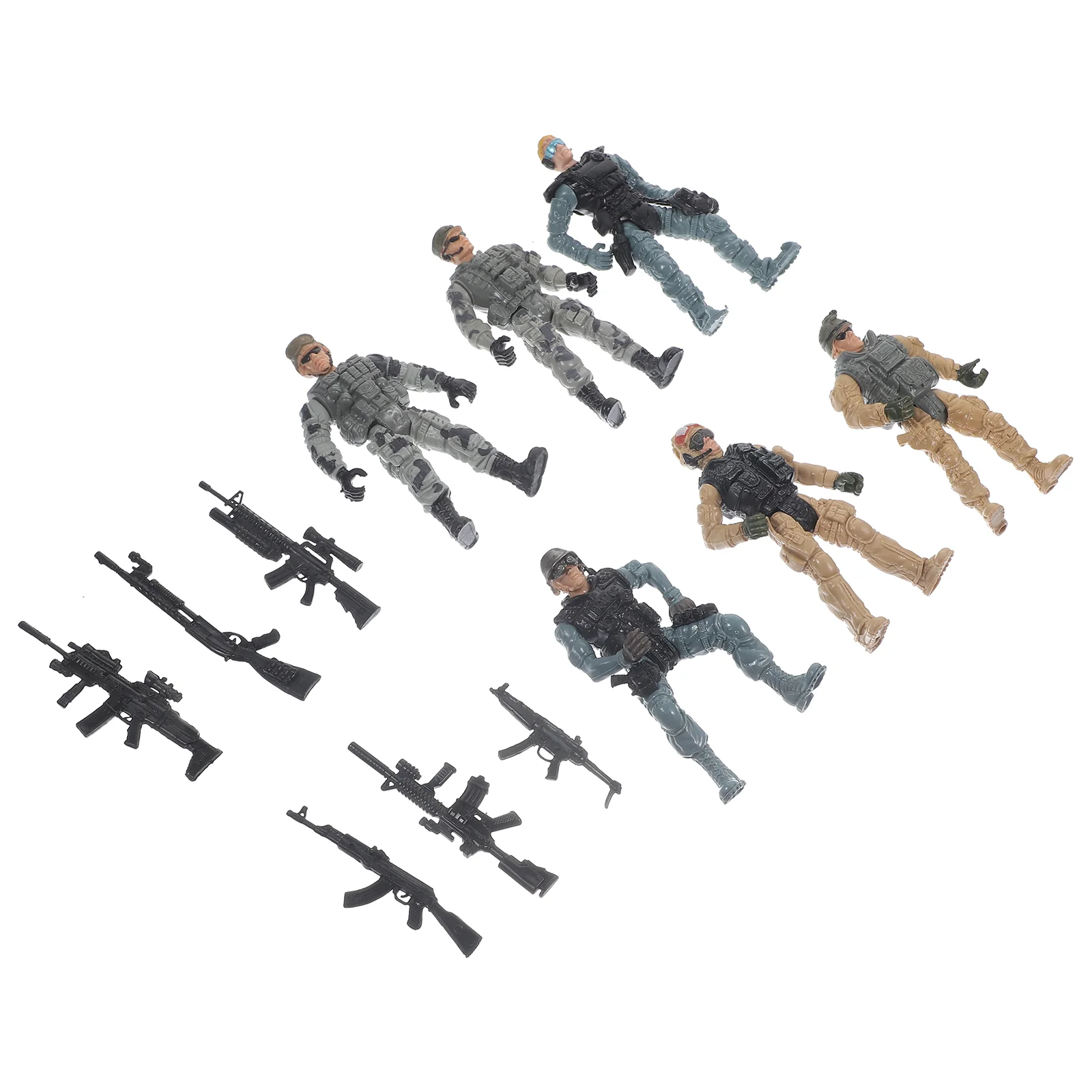 

Soldier Model Mini Decors Playthings Tiny People Figurines Action Figures