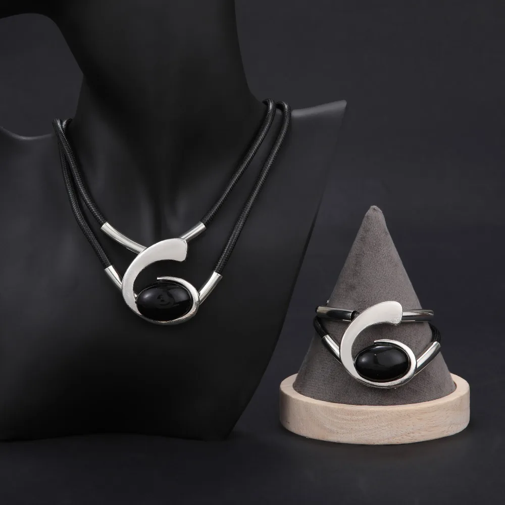 Cute Snail Conch Pendant Necklace for Women Metal Necklace Jewelry Set Gift