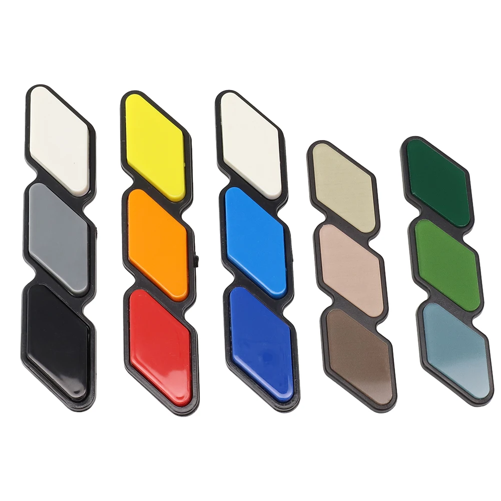 

Tri-color 3 Grille Badge Emblem For Toyota For 4Runner For Rav4 Highlande Car Exterior Decoration Stickers Of Air Inlet Grille