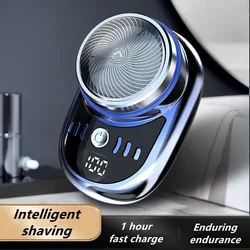 Mini Electric Travel Shaver For Men Pocket Size Portable Travel Car Home Razor Rechargeable Cordless Shaving Face Beard Razors