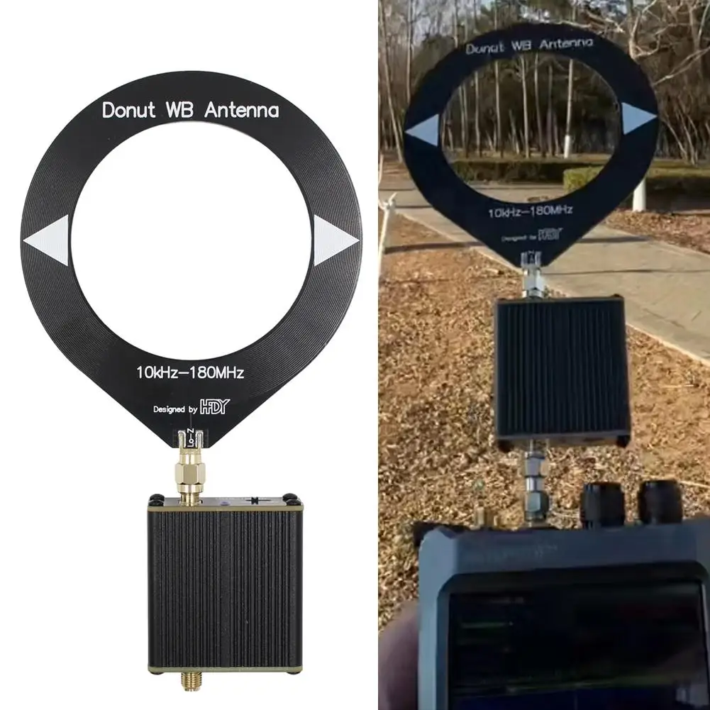 

Широкополосная Антенна Donut, частота 10 кГц-180 МГц, с преобразователем, анализатор, измерительная антенна, широкополосное тестирование сети, импеданс S6U6