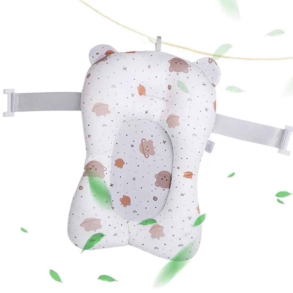 Cuscino di Sicurezza per Bagnetto Neonati a Forma di Orsetto e Coniglietto, Tappetino di Supporto per Vasca da Bagno, Sedile da Bagno per Neonati - immagine 4