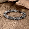 Vintage Braided Stainless Steel Men's Bracelet Hip Hop Simple Braided Lantern Hand Chain For Male boyfriend Trendy Bangle Gifts 1
