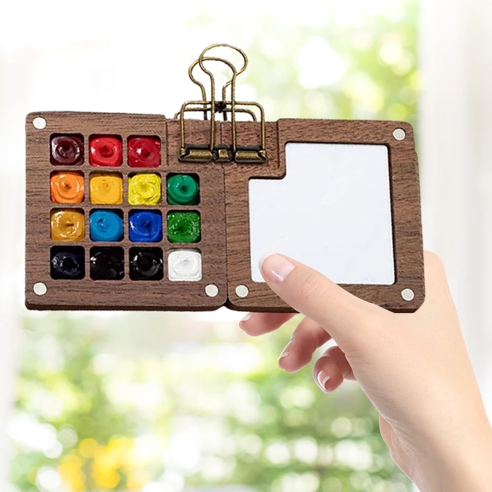 Watercolor Paper Pad Watercolor Sketch Book with Binder Clips Pocket Artist Travel Set for Painters Artists Students