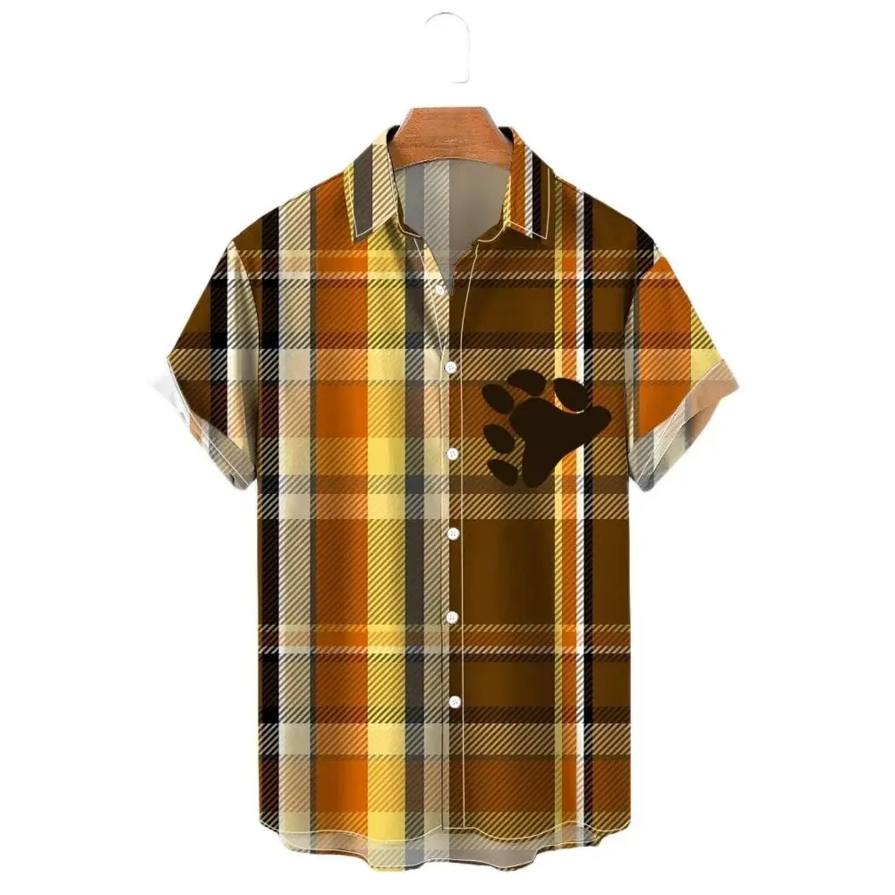 Men's Shirt Summer Casual Fashion Short Sleeved Shirt For Men Loose Breathable Hawaiian Shirt Man Casual Men's Clothing Top