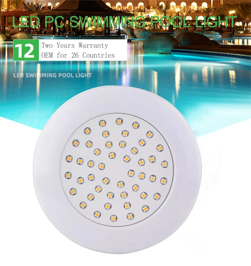 

Ультратонкая смоляная заполненная уличная подводная лампа для декорирования, 12 В постоянного тока, отражатель, водонепроницаемая IP68 luz de la piscina, бассейн, светильник