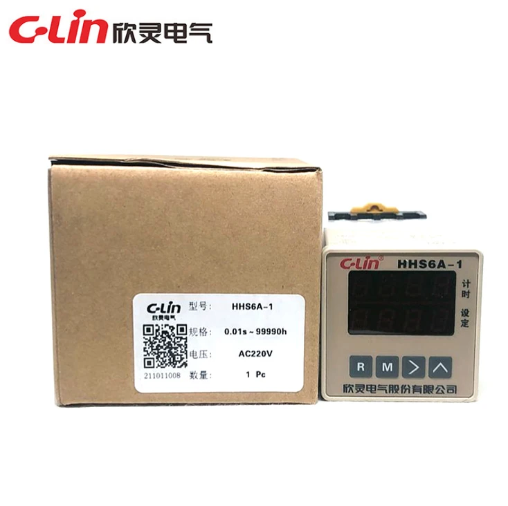 

HHS6A-1 power failure memory positive/negative timer start reset double row digital display time relay