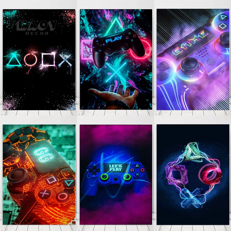 Video Game Canvas Wall Art Canvas Gamepad Pictures Pictures Videos