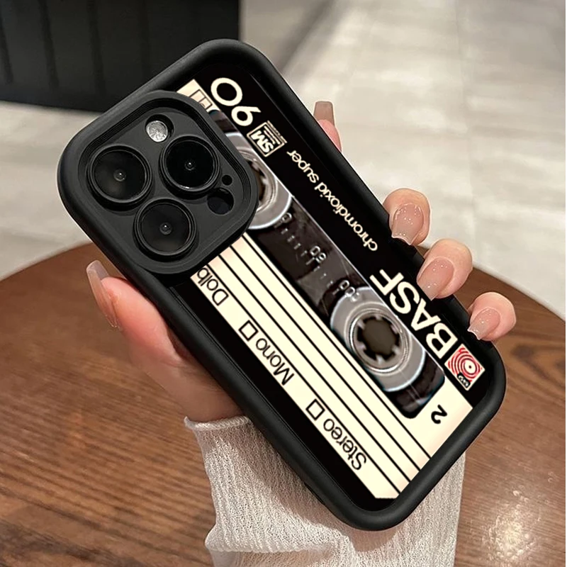 Vintage Cassette Tape Soft Shockproof Phone Case Cover