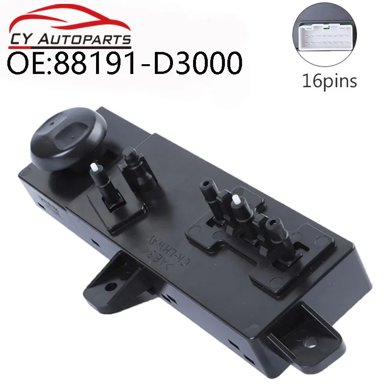 

Новый левый автомобильный переключатель питания для Hyundai Tucson TL 2015-2020 88191-D3000 88191D3000 88193-F8110 88193F8110