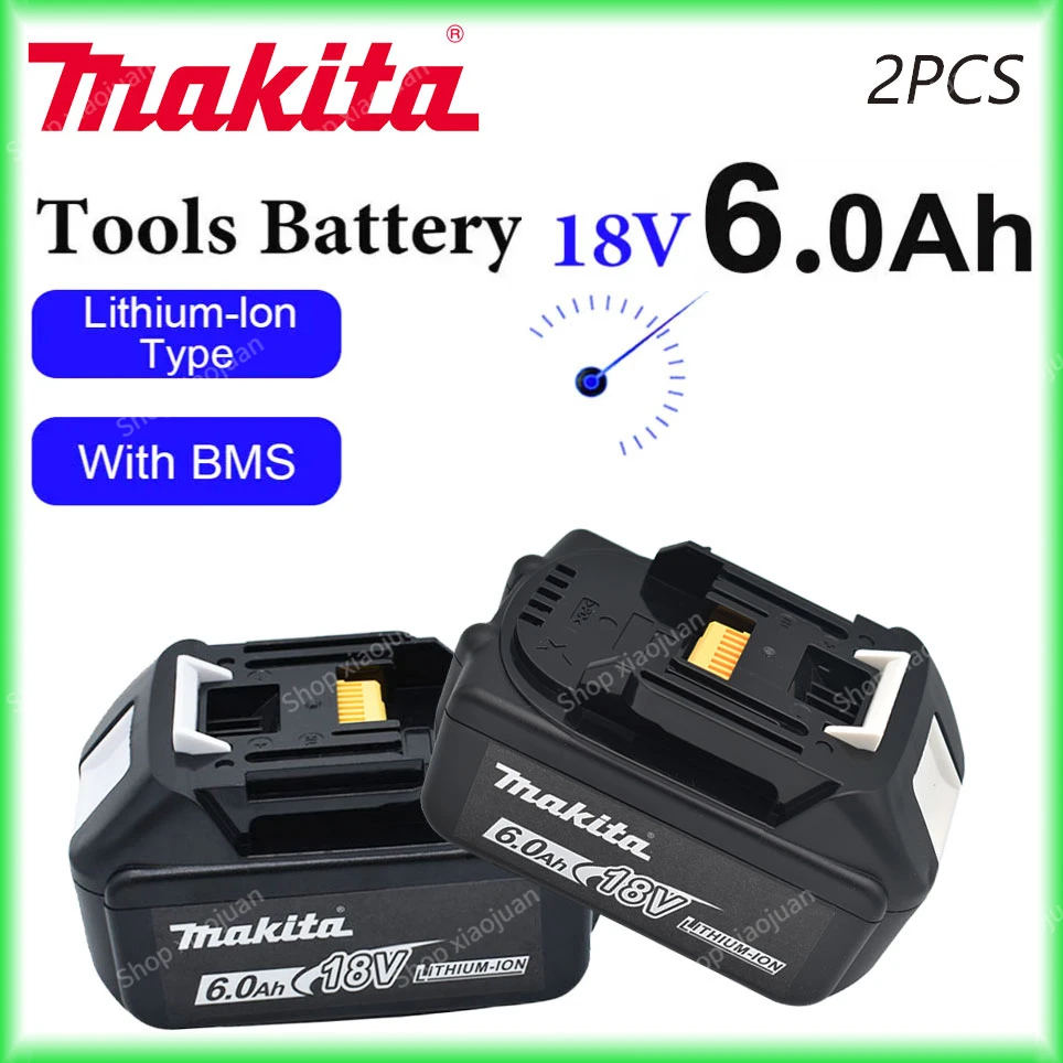 

Makita 100% original 18V Makita 6000mAh lithium-ion rechargeable power tool 18V replacement battery BL1860 BL1830 BL1850 BL1860B