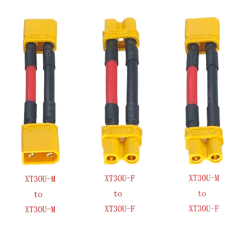 Câble XT60-F Mâle/Femelle 14AWG 40cm pour Batterie Drone