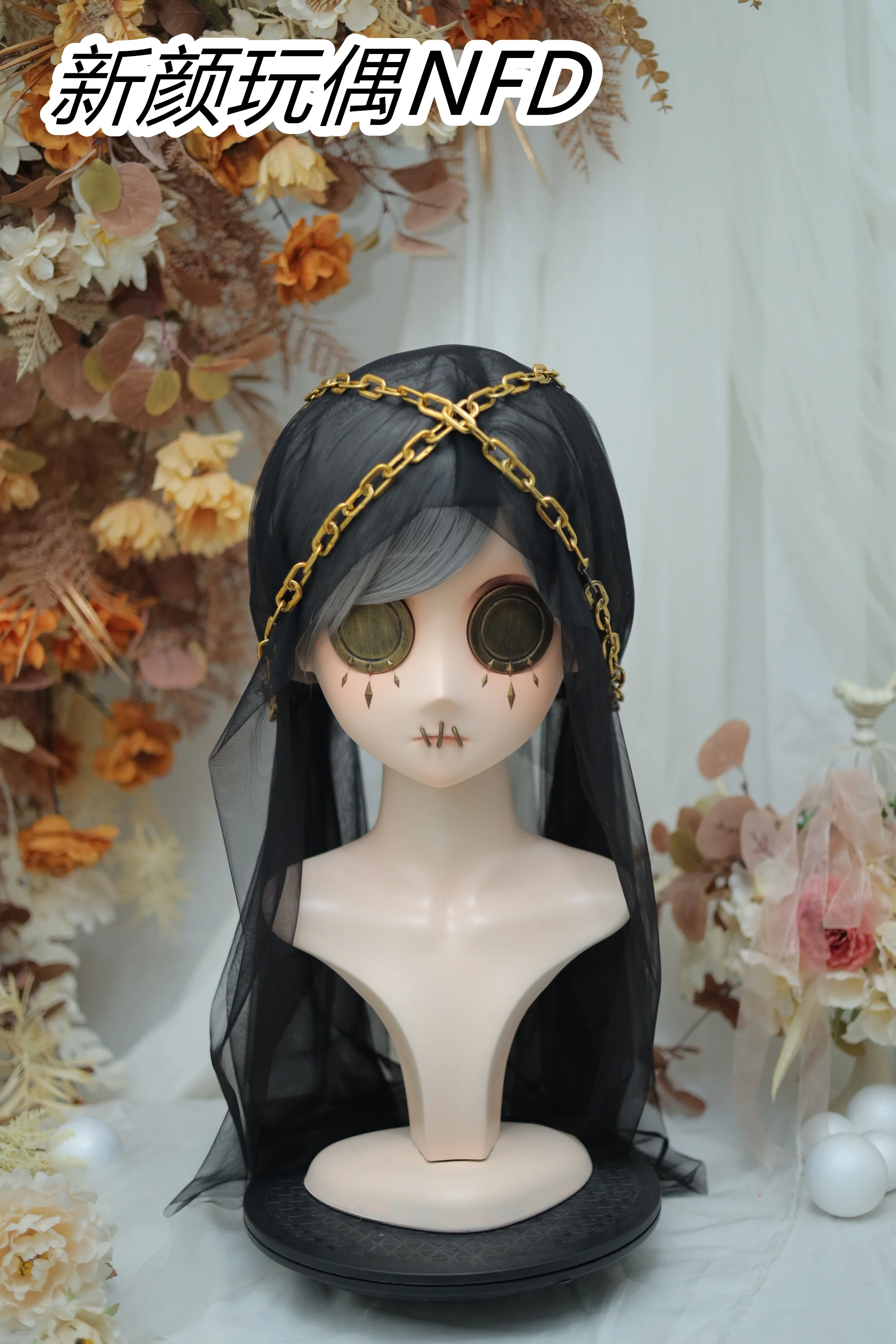 

(NFD-1814) Customize Character Female/Girl Resin Kig Full Head With Lock Anime Cosplay Japanese Animego Kigurumi Mask