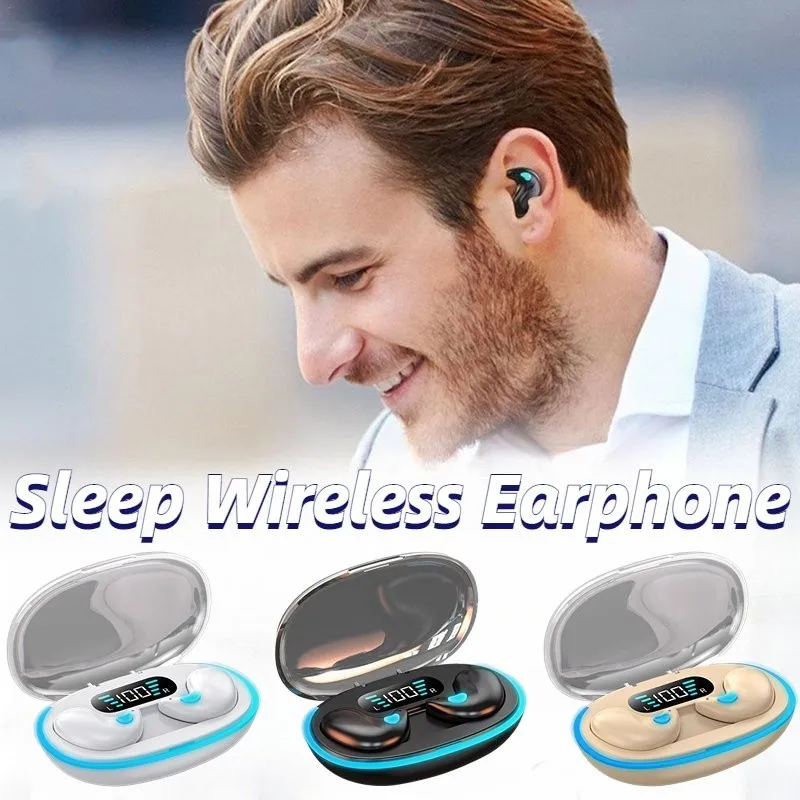 X55 Sleeping Earbuds Wireless Mini Headphones For Work TWS Bluetooth Earphone Stereo Hidden Headsets with Mic HD Call Waterproof