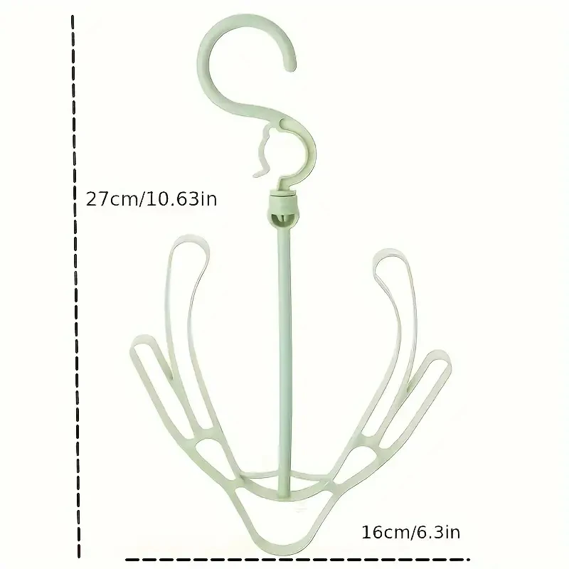 Mini T Windproof Double Hook Multifunction plastic hanger 1Pc for Balcony Hanger Shoe Rack Hanging