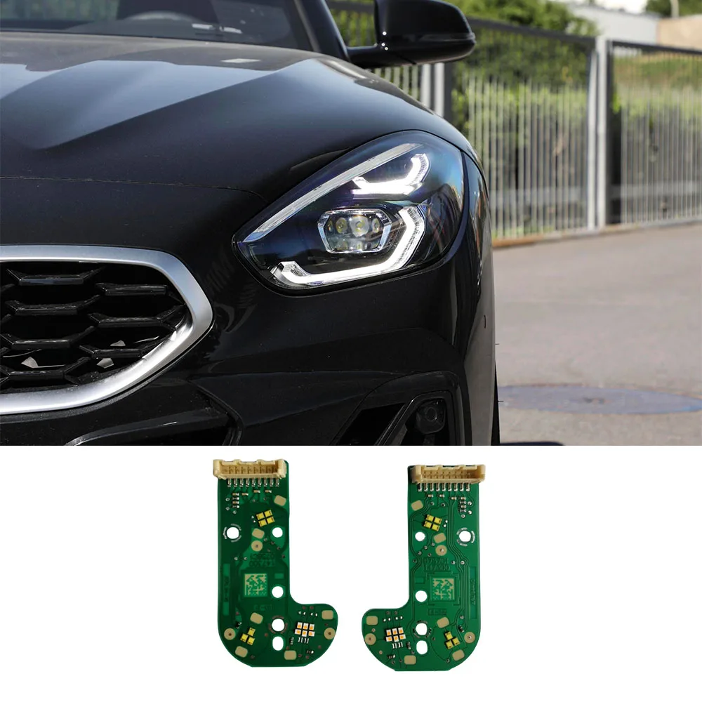 Белый источник света DRL для BMX Z4 G29 2019-2023, дневные ходовые огни «ангельские глазки», аналогичная версия дневного света, супер яркие чипы