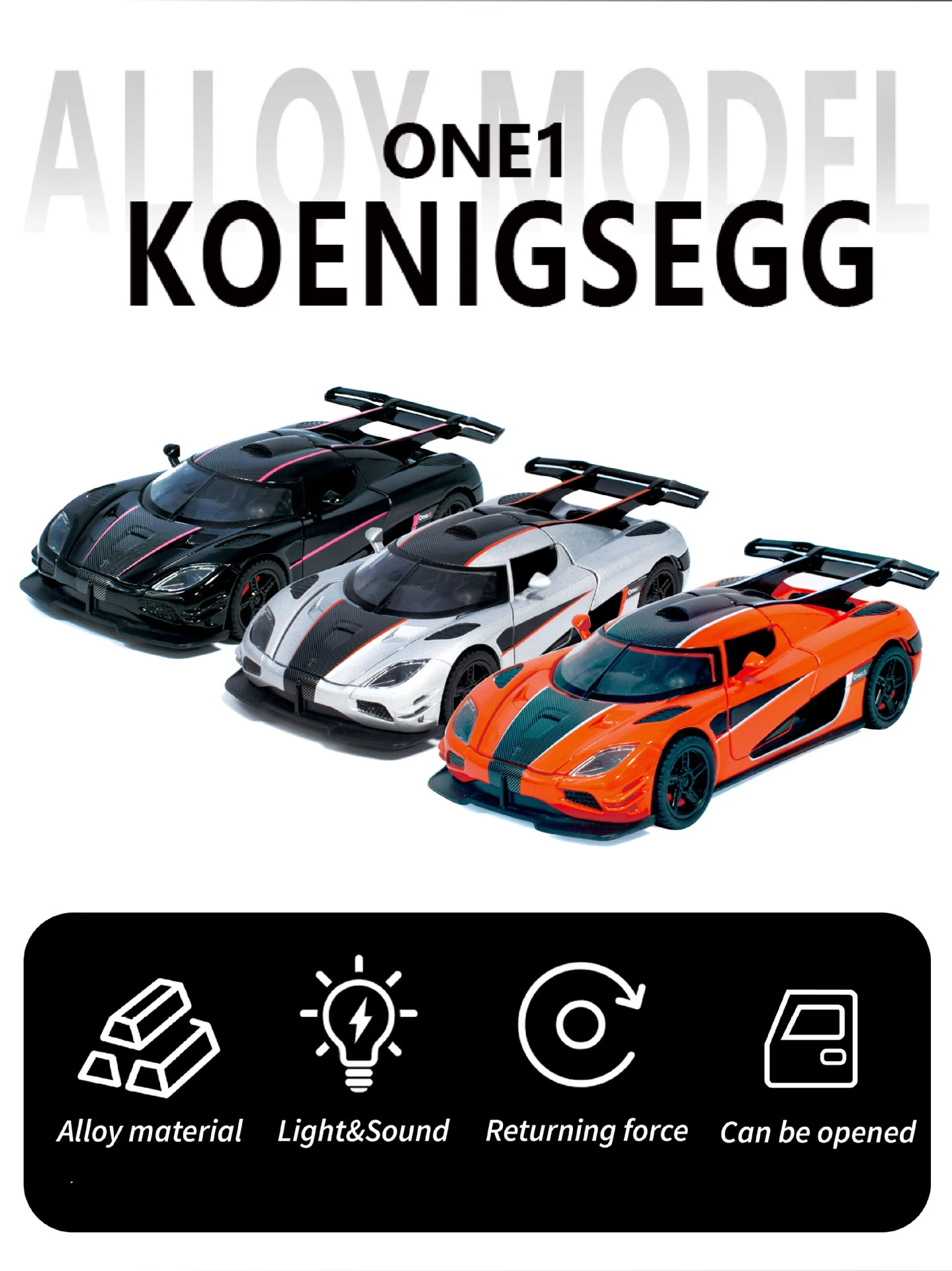 Koenigsegg 1 1:32 Ölçekli 