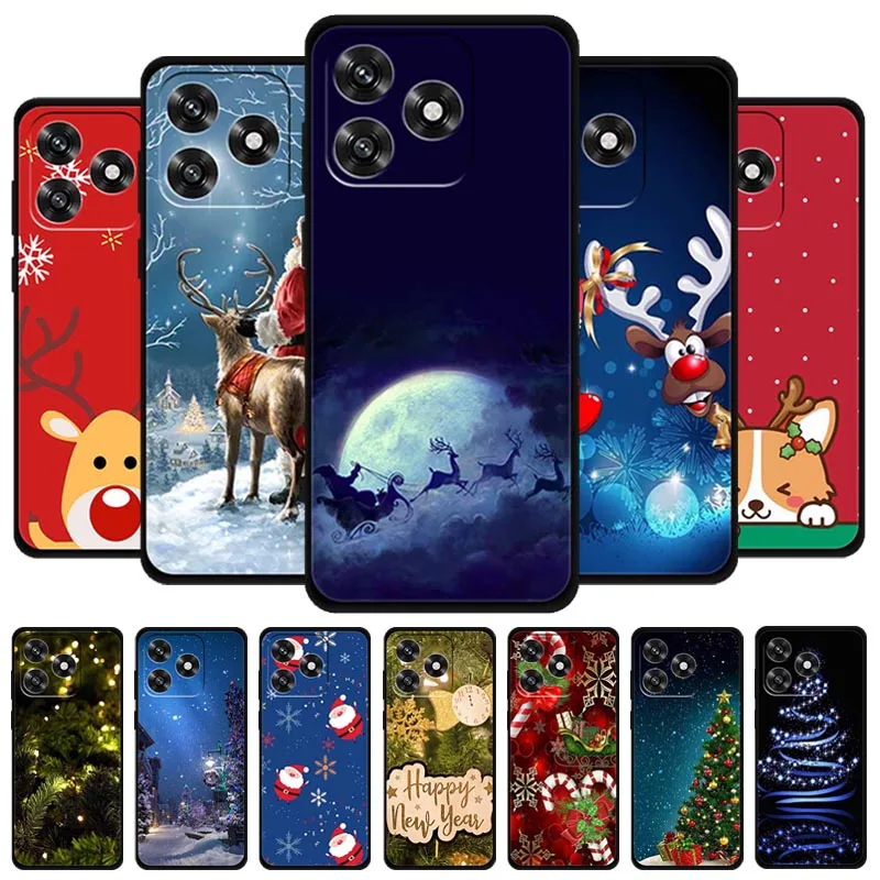 Festive Christmas Tree Soft Silicone Phone Case - Holiday Protective Cover