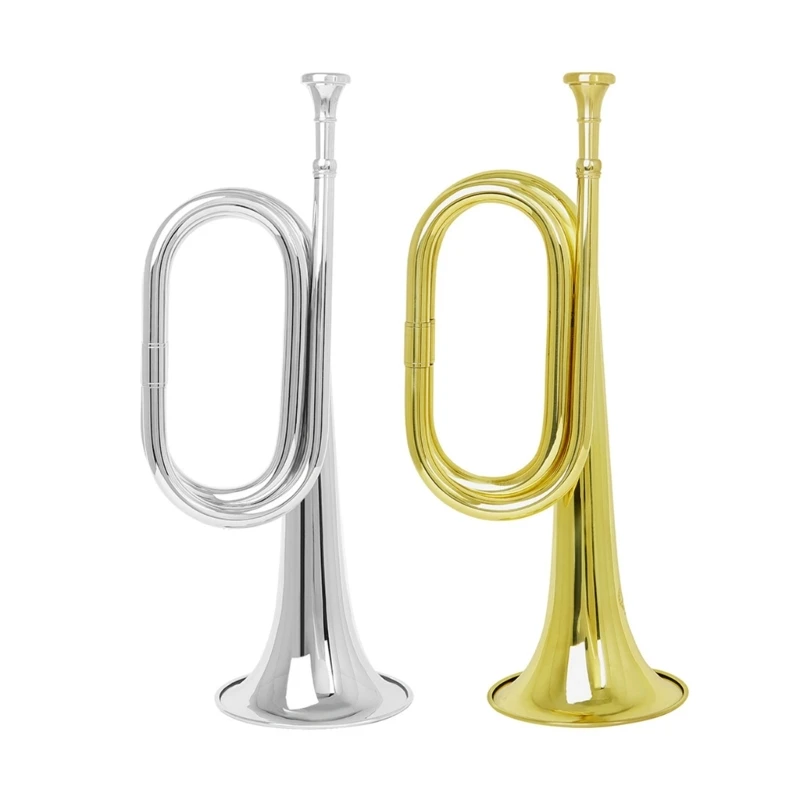Students Trumpet Lightweight Bugle Trumpet Durable Strong Practical Music Instrument for Children Teenagers School Band
