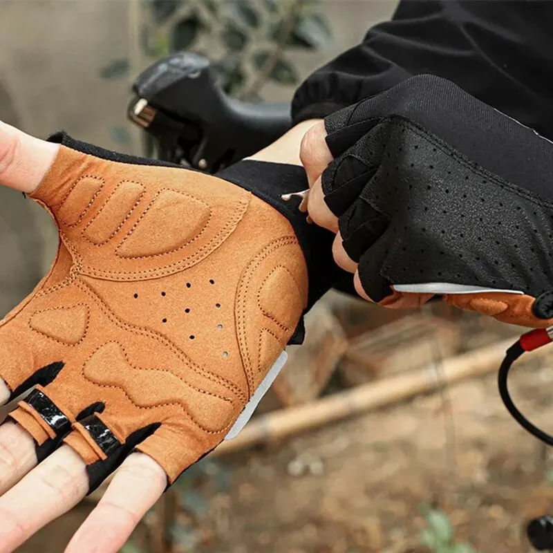 WEST BIKING Sports Cycling Gloves Half Finger Men Women MTB Bike Gloves Running Fitness Gym Riding Motorcycle Bicycle Gloves 5