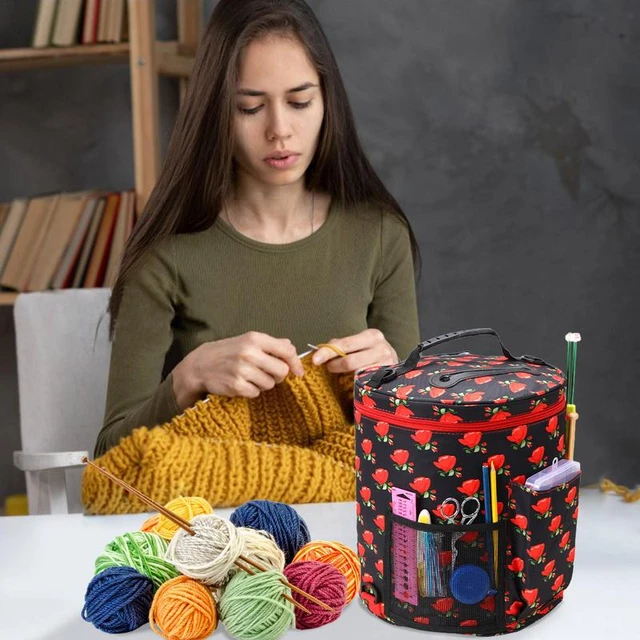 1 Piece Yarn Storage Organizer-Yarn Bag And Crochet Tote Yarn Holder For  Crocheting,Crochet Accessories - AliExpress