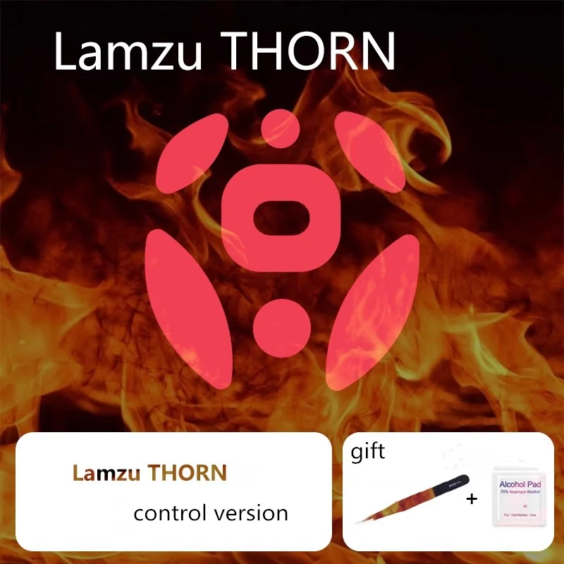 Lamzu Thorn Control Velocidade Mouse Skates Versão Ice Ratos Desliza Pés Ptfe Conjunto - Imagem 2