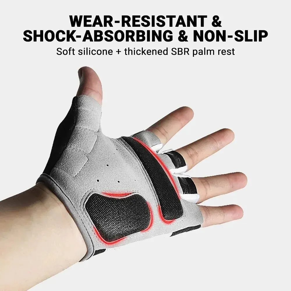 Description Picture 5 of itemCycling Gloves Bicycle Gloves for Men Women Mountain Bike Gloves Anti-Slip Shock Absorbing Half Finger Sport Gloves Accessories