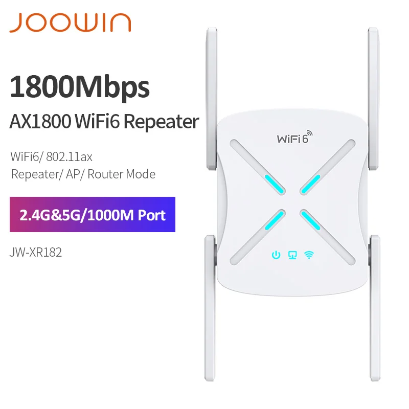 Joowin Ax1800 Wifi 6 Répéteur 802.11ax Sans Fil Extender 1800mbp