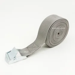 Heavy - Duty Cargo Straps with Buckle and Ratchet for Secure Luggage and Equipment Fastening (3MGray)