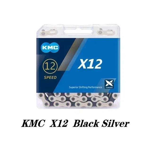 KMC X8 X9 X10 X11 X12 Road/MTB Bicycle Chain 8v 9v 10v 11v 12v 118L 126L Bike Chain Crankset with Quick-Link for SHIMANO SRAM
