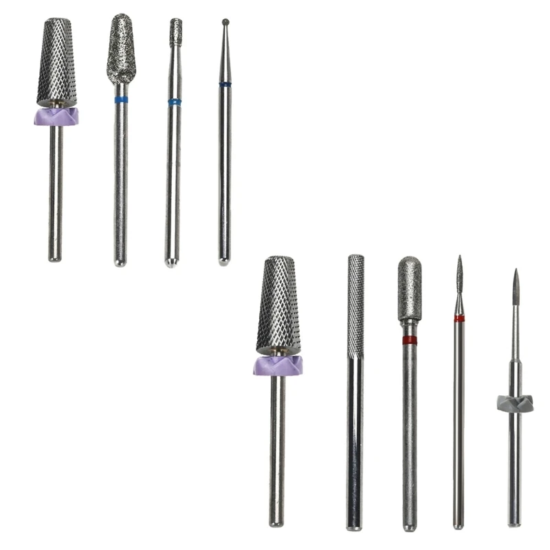 5/6Pcs Drill Bits Set Steel Drill Bits for Cuticle Cutter Drop Shipping