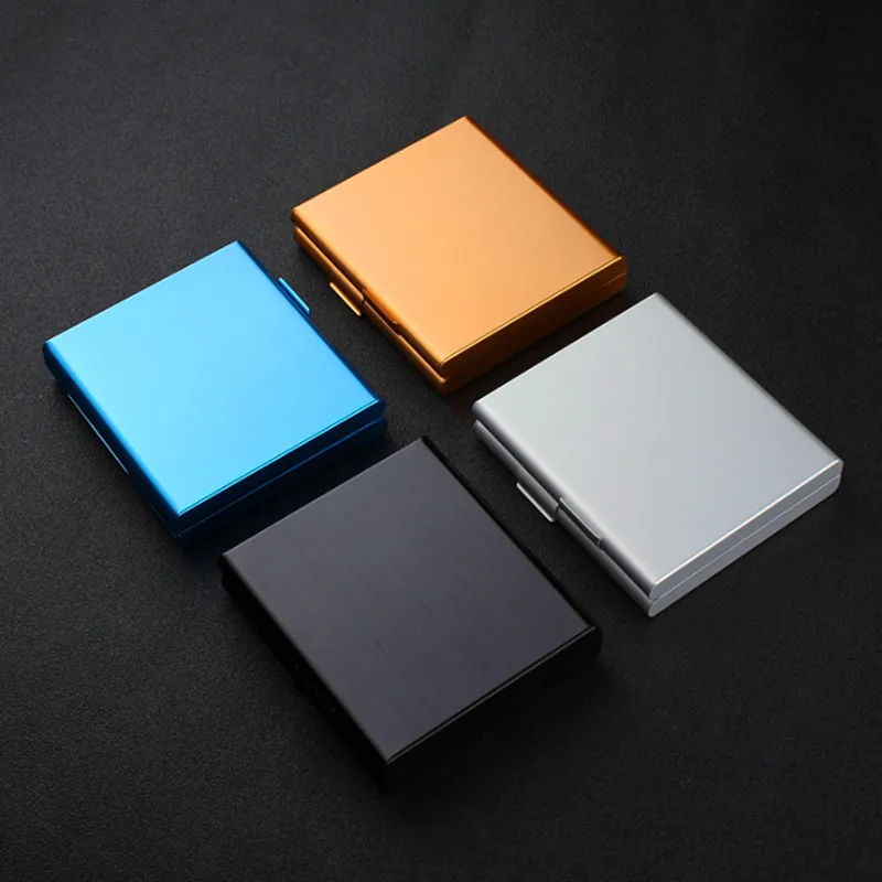 

Metal Cigarettes Cases Cover Creative Folio Cigarette Box 20 Sticks Sleeve Pocket Tobacco Pack Cover Smoking Accessories Gift