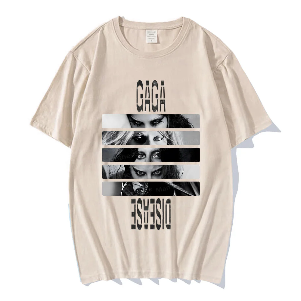 Lady Gaga Disease Printing T-shirt Men_Women Clothing Casual Short Sleeve Summer Spring Tee-shirt Ropa Hombre Streetwear Tees 3