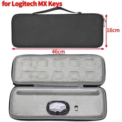 Compact Shockproof EVA Hard Shell Carrying Case for Wireless Keyboard Storage (For MX Keys)