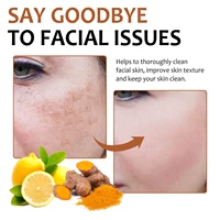 Savon à l'acide kojique au citron et au curcuma, éclaircissant, nettoyant en profondeur, brillant, rajeunissant, exfoliant, même le teint de la peau, fait à la main 2