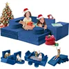 Modular Kids Play Couch, K12 320+DIY Convertible Foam Play Couch for Boys & Girls, Versatile Kids Play Couch Building Fort 1