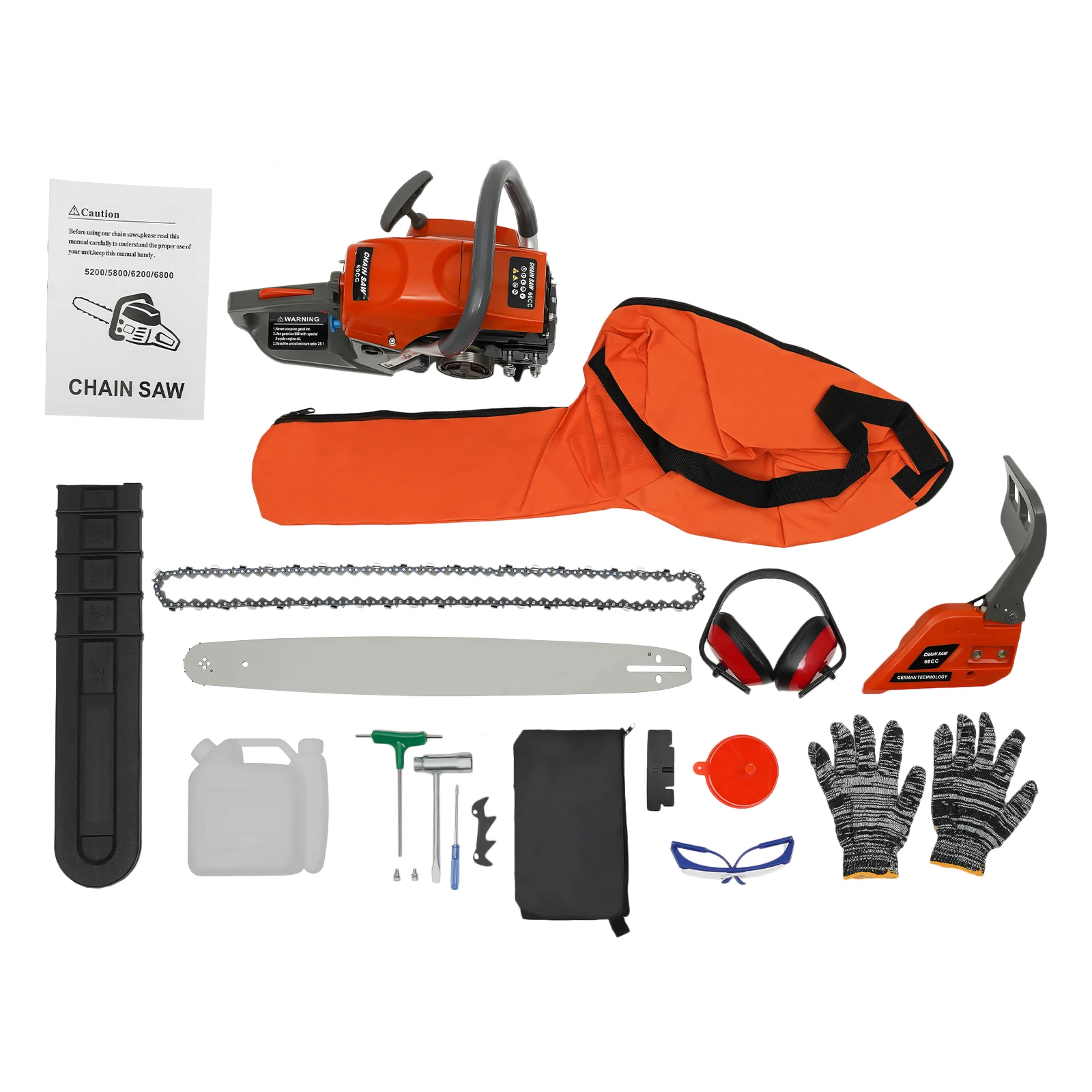 22 Inch Handheld Cordless 60cc Gasoline Saw