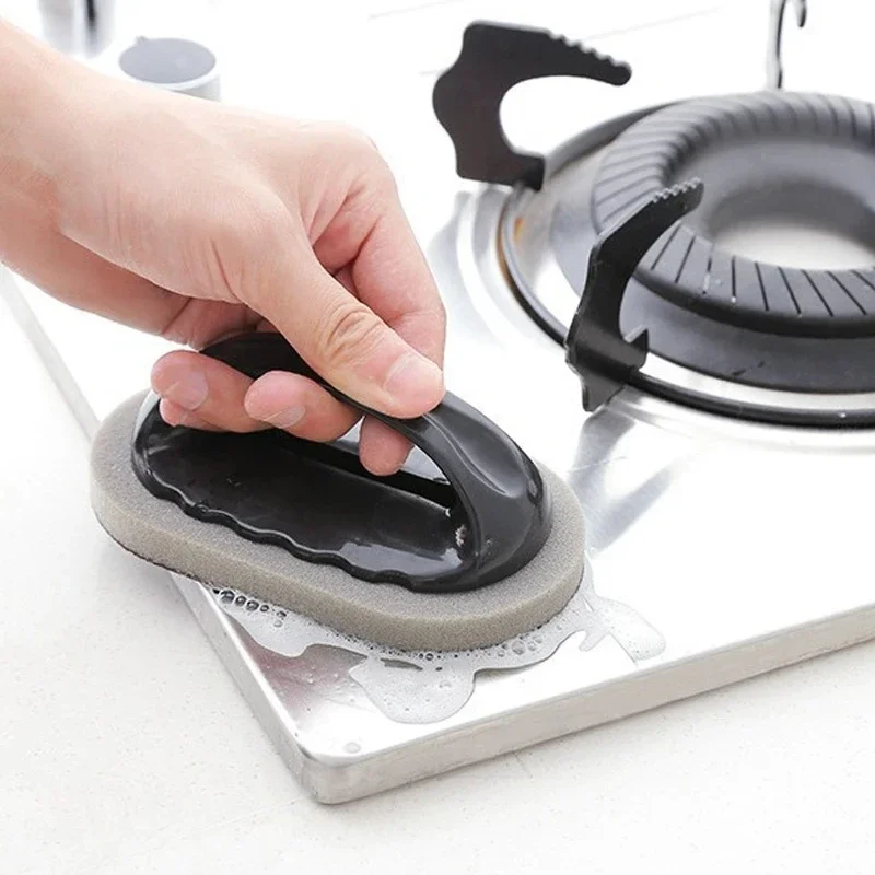 Strong Decontamination Bath Brush Sponge Tiles Brush Cleaning Descaling Knife Pan Pot Cleaner Kitchen Clean Tools