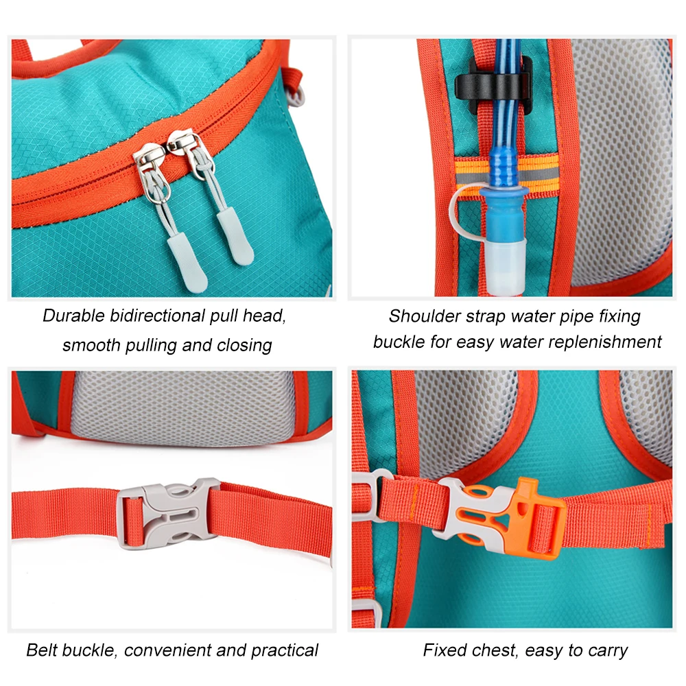 1PCS Lightweight Hydration Backpack-Insulated 2L Water Pack for Running,Hiking,Cycling,Camping-Unisex Design for Men & Women