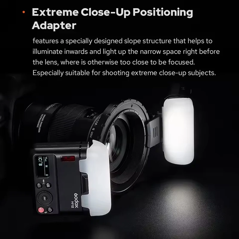 Godox MF12 MF12-K2 Flash TTL Macro Speedlite Flash 2.4 GHz Wireless Control Speedlight for Sony Canon Nikon Fuji Olympus Pentax 5