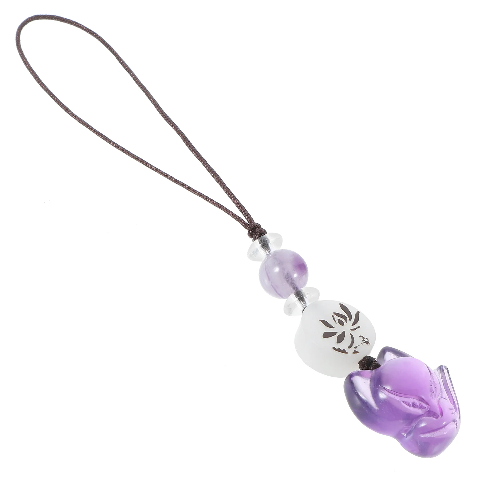 

Phone Hanging Ornament Small Phone Charm Crystal Phone Charm Cute Fox Pendant for Purse Bag
