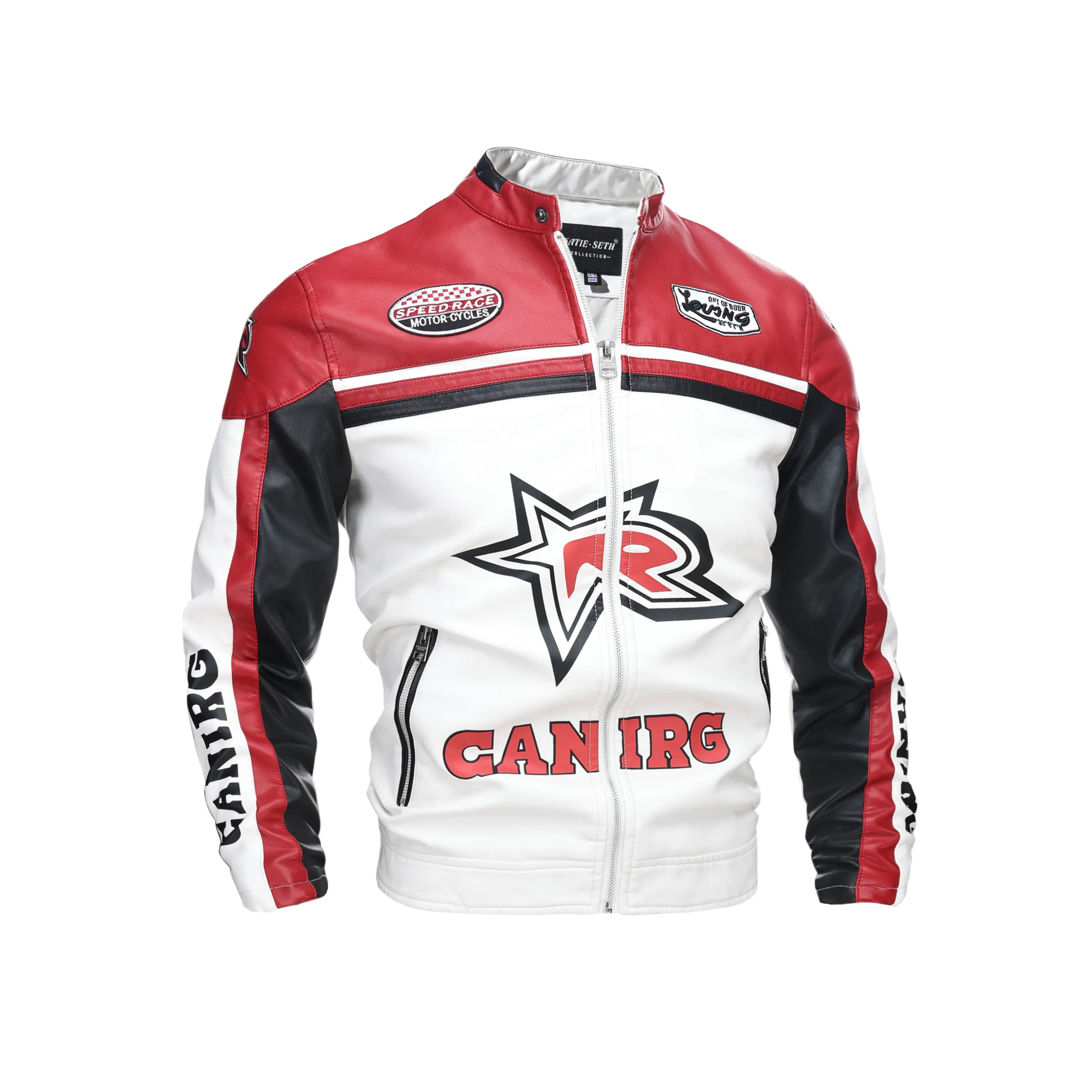 Herren Lederjacken Herbst Casual Motorrad PU Jacke Biker Ledermäntel Markenkleidung EU-Größe – Detail 7