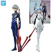 

Genuine Bandai Anime Evangelion Ayanami Rei Kaworu Nagisa Figure PVC Collection Action Model Figurals Toys Birthday Gifts Kid