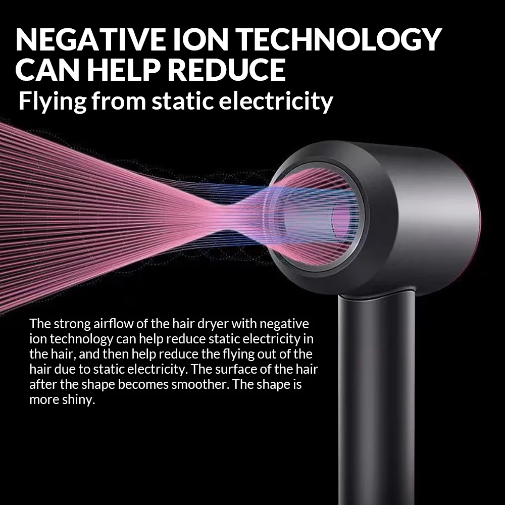 Electric Ionic Hair Dryer High Speed Bladeless HairDryer Negative Ion Professional 5 in 1 Blow Super Leafless Hair Dryer 4 Electric Ionic Hair Dryer High Speed Bladeless HairDryer Negative Ion Professional 5 in 1 Blow Super Leafless Hair Dryer 4