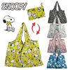 Snoopy Thick Large Tote ECO Reusable Portable Cartoon Shoulder Women's Handbags Waterproof Folding Pouch Shopping Bag Foldable 1