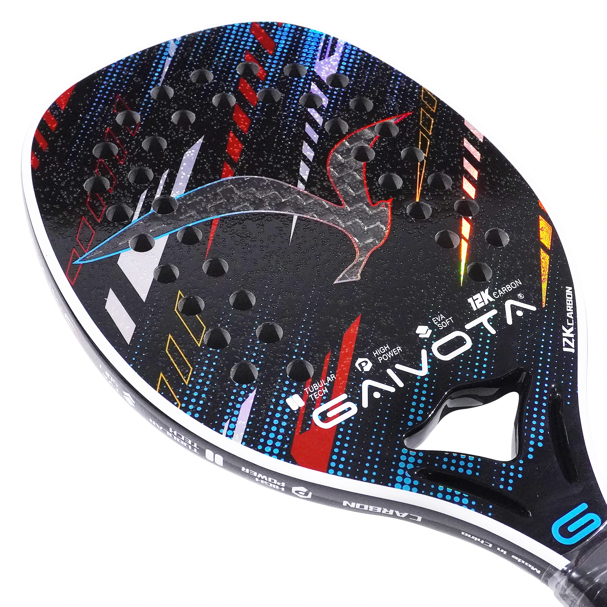 Beach Tennis Racket Carbon Fiber 12K thick 20MM racket surface treatment+bag GAIVOTA 2025 professional